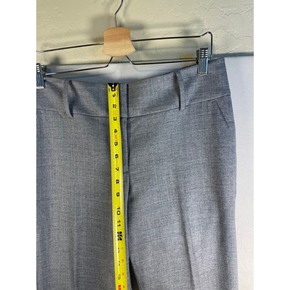 Ann Taylor Grey Straight Leg Dress Pants Size 12 Professional Workwear Trousers - Picture 7 of 8
